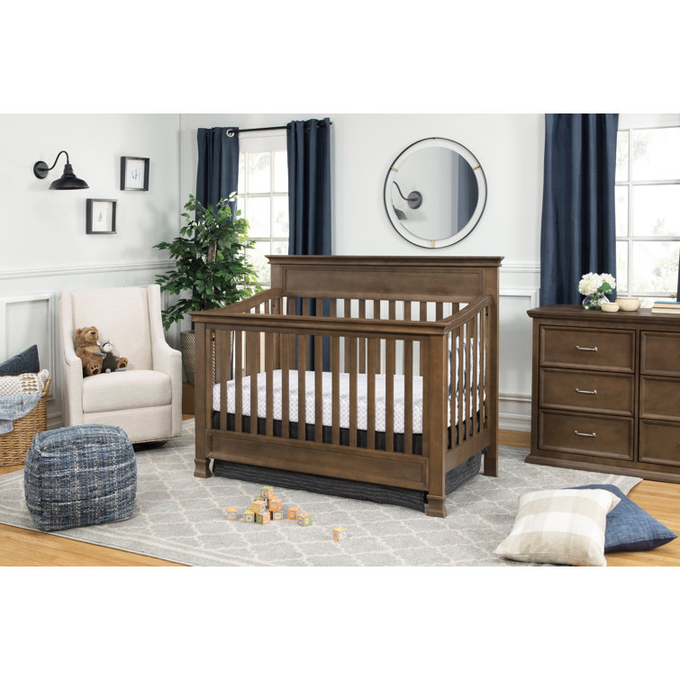 Solid wood convertible crib hot sale sets